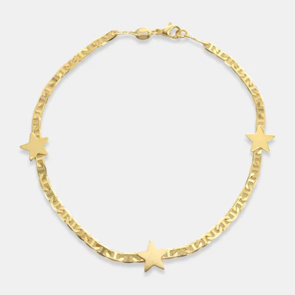 SueSue Jewelry - NEW 18K Gold filled mariner chain ankle bracelet Anklet Stars